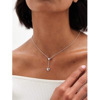 Simply Silver 925 Heart Y Drop Necklace Simply Silver 925 Heart Y Drop Necklace