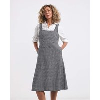 Boucle Pinafore Midi Dress