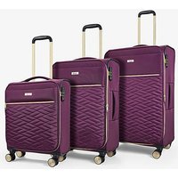 Rock Sloane 3pc Suitcase Set - Purple at JD Williams Catalogue Rock Sloane 3pc Suitcase Set - Purple.