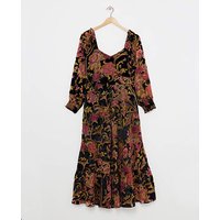 Christmas Wishes Devore Dress Multi