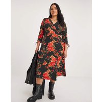 Joe Browns Winter Florals Wrap Dress Joe Browns Winter Florals Wrap Dress