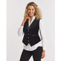 Chloes Velour Satin Waistcoat