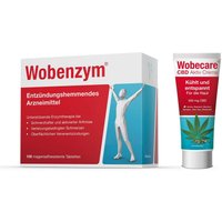 Wobenzym 100 + Wobecare CBD Aktiv magensaftresistente Tabletten
