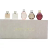 Jimmy Choo 5 Piece Miniature Perfume Gift Set Illicit Eau De Parfum 4.5ml, Illicit Flower Eau De Toilette 4.5ml, L'Eau Eau De Toilette 4.5ml, Eau De Parfum 4.5ml + Fever Eau De Parfum 4.5ml