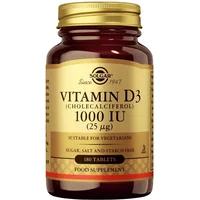 Solgar Vitamin D3 25ug 1000iu Tablets 180 Tablets