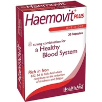 Health Aid Haemovit Plus Iron VitB12 Vit B6 Folic Acid Capsules 30 Capsules