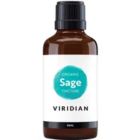 Viridian 100% Organic Sage Tincture 50ml