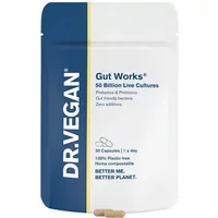 Dr Vegan Gut Works Pre & Probiotic 50bn CFU Capsules 30 Capsules