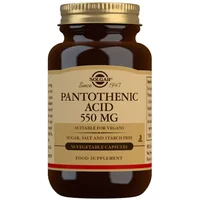 Solgar Pantothenic Acid 550mg Capsules 50 Capsules