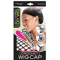 Magic Collection DIY Series Crochet Diamond Shaped Net Wig Cap DIY008 Black