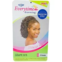 Janet Collection Noir Every Time Synthetic Grape DS Ponytail 1