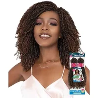 Janet Collection Nala Tress Afro Synthetic 2x Curl Bae 4a Braid 10 Inches / OET1B/BURG
