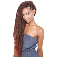 Mane Concept Hair Afri Naptural Synthetic Mali Twist Braid 24 / t1b/red