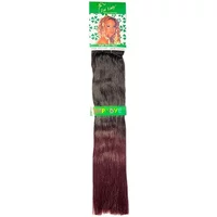 First Lady 1st Lady Biotex Full Head Dip Dye Clip On 18 / 2/Burgandy