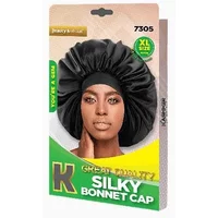 Kashmir Silky Bonnet Cap 7305 XL / Black
