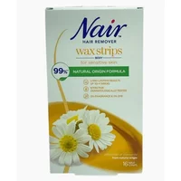 Nair Body Wax Strips With Natural Origin Formula 16 Wax Strips