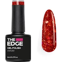 The Edge Nails Gel Polish The Red Glitter