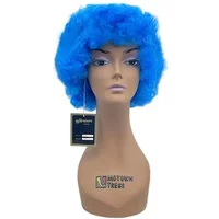 Hairaisers Halloween Costume Party Afro Wig 388a Blue One Size