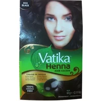 Dabur Vatika Rich Black Henna Hair Colour Powder NO AMMONIA 60g