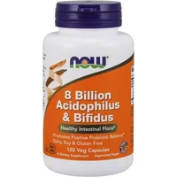 NOW Foods Acidophilus/Bifidus 8 Billion 120 Capsules