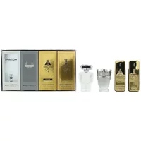 Paco Rabanne Miniatures For Him Gift Set 1 Million Eau De Toilette + 1 Million Elixir Eau De Parfum + Invictus Eau De Toilette + Phantom Eau De Toilette