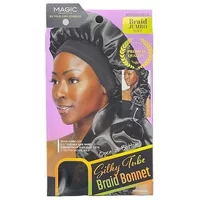 Magic Collection Silky Tube Braid Bonnet jumbo / black