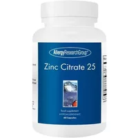 Allergy Research Group Zinc Citrate 25mg Capsules 60 Capsules