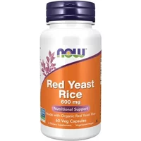 NOW Foods Red Yeast Rice 600mg Capsules 60 Capsules