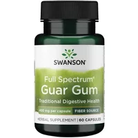 Swanson Full Spectrum Guar Gum 400mg Capsules 60 Capsules