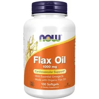 NOW Foods Flax Oil 1000mg 100 Softgels
