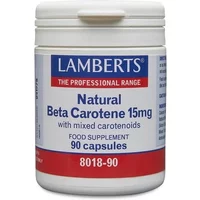 Lamberts Natural Beta Carotene 15mg Capsules 90 Capsules