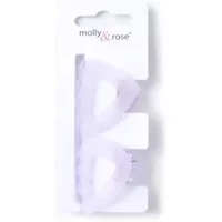 Molly And Rose Card Of 2 Translucent Pastel Clamps assorted