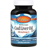 Carlson Labs Cod Liver Oil 280mg Mini Softgels 250