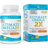 Nordic Naturals Ultimate Omega 2x With Vitamin D3 2150mg Lemon 60 Softgels