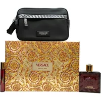 Versace Eros Flame Gift Set 100ml EDP + 10ml EDP + Toiletry Bag