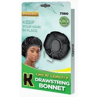 Kashmir Beauty Ambition Great Quality Drawstring Bonnet 7380 Black