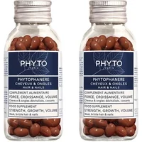 PHYTO Phytophanere Hair & Nails Food Supplement Capsules Hair Loss 120x2