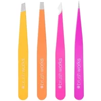 Brushworks The Complete Combination Tweezer Set Brights