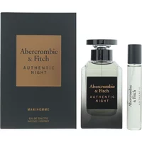 Abercrombie & Fitch Authentic Night Gift Set 100ml & 15ml Eau De Toilette