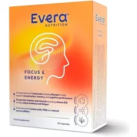 Evera Nutrition Focus & Energy Capsules 60 Capsules