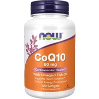 NOW Foods CoQ10 With Omega-3 60mg Softgels 120