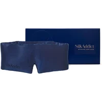 Silk Addict Weighted Mulberry Silk Sleep Mask Navy