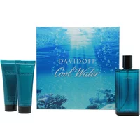 Davidoff Cool Water Gift Set 125ml Eau De Toilette, 75ml Aftershave Balm & 75ml Shower Gel