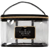 Hollywood Browzer Large Cosmetics Case Black & Clear