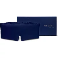 Silk Addict 100% Mulberry Silk Sleep Mask Wrap Navy