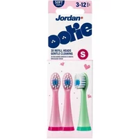 Jordan Ootie Gentle Cleaning Toothbrush Refill Heads S Pink/Green 3-12 Years 3 Pack