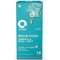 O3Omega Brain Food Omega 3, DHA + MCT Sachets 14 Sachets