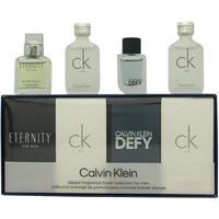 Calvin Klein Men's Mini Gift Set 2 x 10ml CK One EDT + 10ml Eternity EDT + 10ml Defy EDT