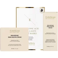 Erth Skin London Skin Improvement Set 50ml Skin Repair Snail Mucin Cream, 60ml Skin Repair Snail Mucin Serum & Hyaluronic Acid & Collagen Mask