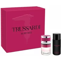 Trussardi Russardi Ruby Red Eau De Parfum 60ml Gift Set 60ml Eau De Parfum & 125ml Stardust Body Emulsion